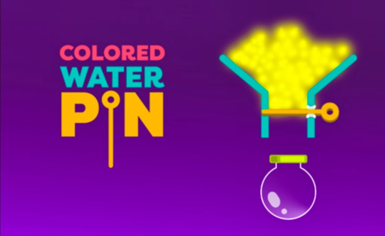 Colored Water &amp; Pin